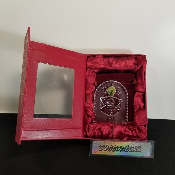 2014 Waterford Twas The Night Before Christmas Ornament w/Enhancer - Picture 2 of 4